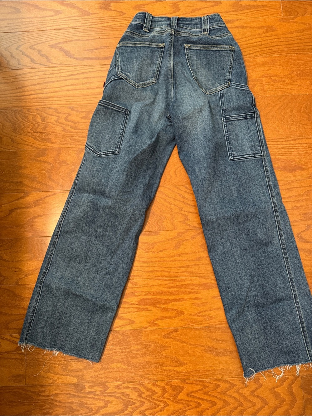 Dovetail Workwear Wide Leg Blue Denim Jeans - Picture 3 of 3